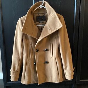 Babaton Camel Wool Coat